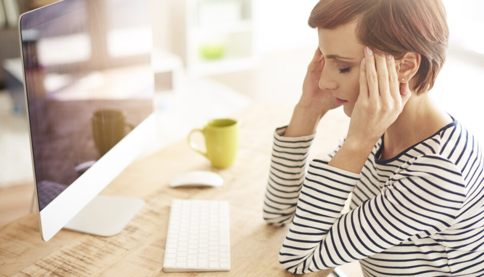 Woman is dealing with emotional trauma