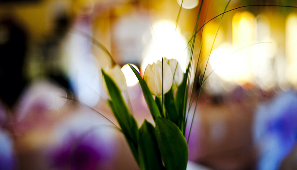 Beautiful flower decoration for a celebration.